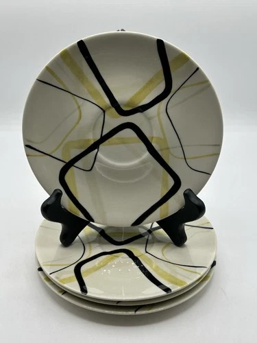 Set of 4 Vintage 1950's Smart Set Red Wing Saucers 6.5"