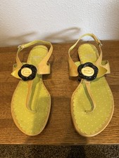 Women's MOSCHINO Cheap and Chic Patent Leather Floral Sandals Size 41 US 10