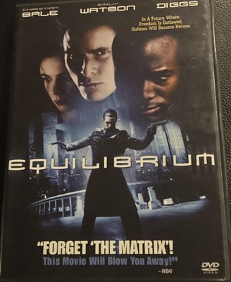 Equilibrium DVD 2002 Christian Bale Emily Watson