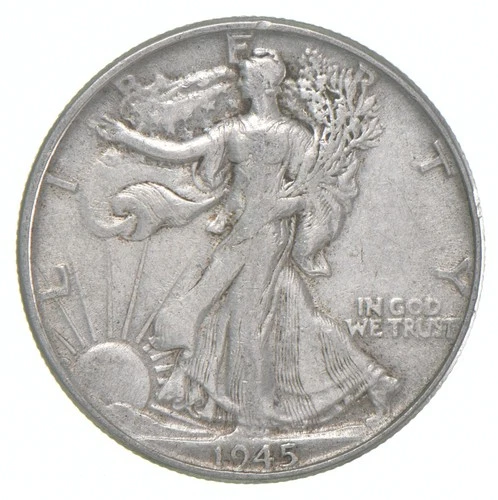 1945 XF Walking Liberty Half Dollar 90% Silver *7498