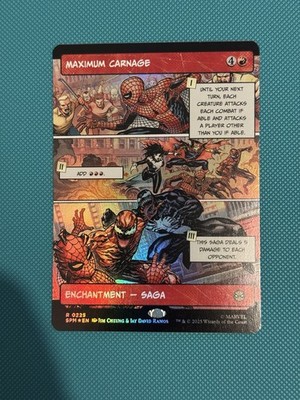Maximum Carnage FOIL (Borderless) - Marvel's Spider-Man - NM - MTG
