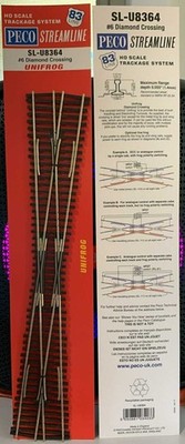 Peco - SL-E8364 - Code 83 Electrofrog - #6 Diamond Crossing (HO Scale)