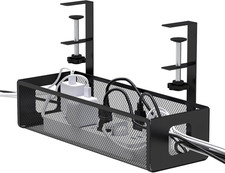 under Desk Cable Management Tray - Cable Management Tray No Drill with F-Clamp D