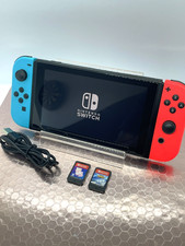 Nintendo Switch Console 32GB Neon Blue Red I 2 Games I Sonic I Just Dance I UK