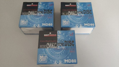 Best Media MiniDisc MD80 - OVP - 3 Boxen