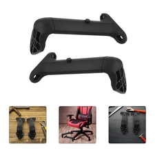 2Pcs Cadre de montage d'accoudoirs en plastique réutilisable pour la compatibilité pivotante de la chaise de travail