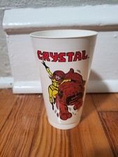 Taza Slurpee Cristal Super Heroes Marvel Años 70 7/11 De Colección