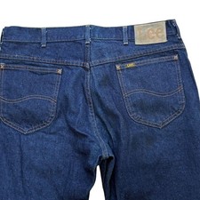 80S 90S Looking For Vintage Dark Blue Lee Riders Made By Usa W36 200-0189 Straig