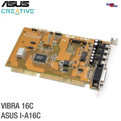 ISA ASUS I-A16C VIBRA 16C CREATIVE LABS CT4170 SOUND BLASTER 16 AUDIO CARD DOS
