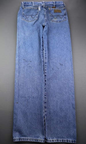 Jeans uomo Wrangler George collezione dritta taglio cowboy effetto invecchiato taglia 32x34 - Foto 7 di 11