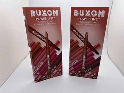 Lot of 2 Buxom Power Line Plumping Lip Liner HUSH HUSH HENNA Mini Size 0.15g New