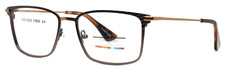 COLOURS by Alexander Julian Gifford Brown Unisex Rectangle Eyeglasses 54-17-140