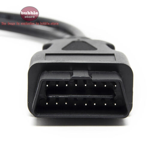 Cavo con connettore OBD2 OBDII 16 pin macho da 1 a 2 a doppio OBD2 embra 16 pin - Foto 2 di 4