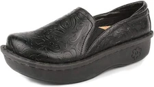 GLOLILY JENNY BLACK TOOLED WOMEN'S SHOES/CLOGS SIZE 8 NEW JEN-120