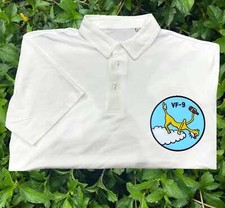 Vf 9 embroidered patch polo shirt