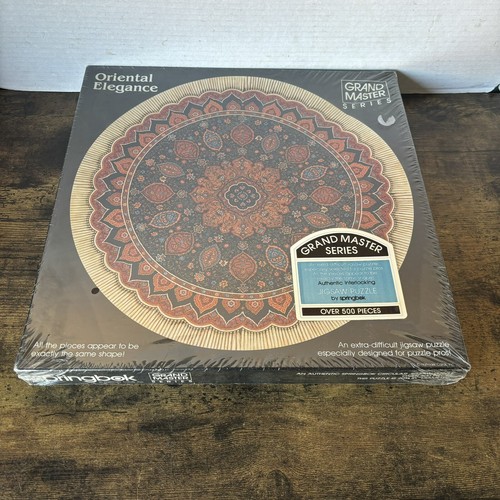 RARE Springbok Circular Jigsaw Puzzle Grand Master Series Oriental Elegance 500+ - Picture 12 of 12