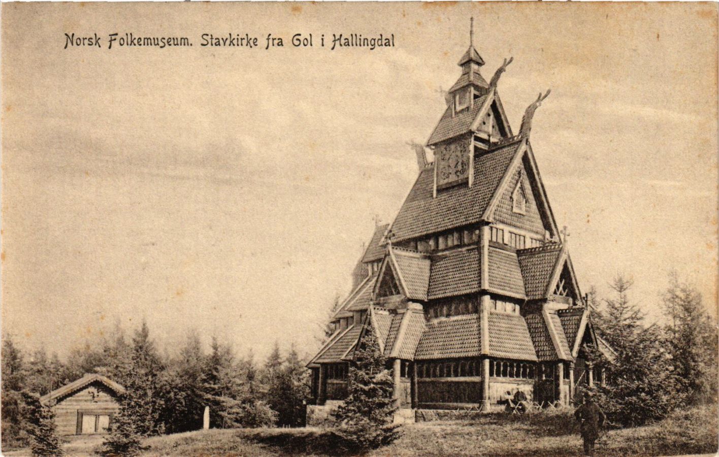 CPA AK NORWAY-Norsk Folkemuseum-Stavkirke fra Gol i Hallingdal (333186 ...