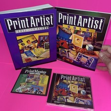 Print Artist Gold VTG 1998 Computer Software Sierra Home Windows 95 Mac CD-Rom