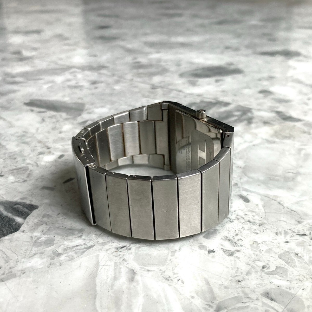 diesel 00s dz 1506 steel watch quartz analog y2k thin dial | eBay