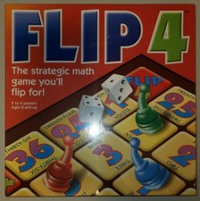 Flip 4 Board Game By Mindware Sealed - Strategic Math