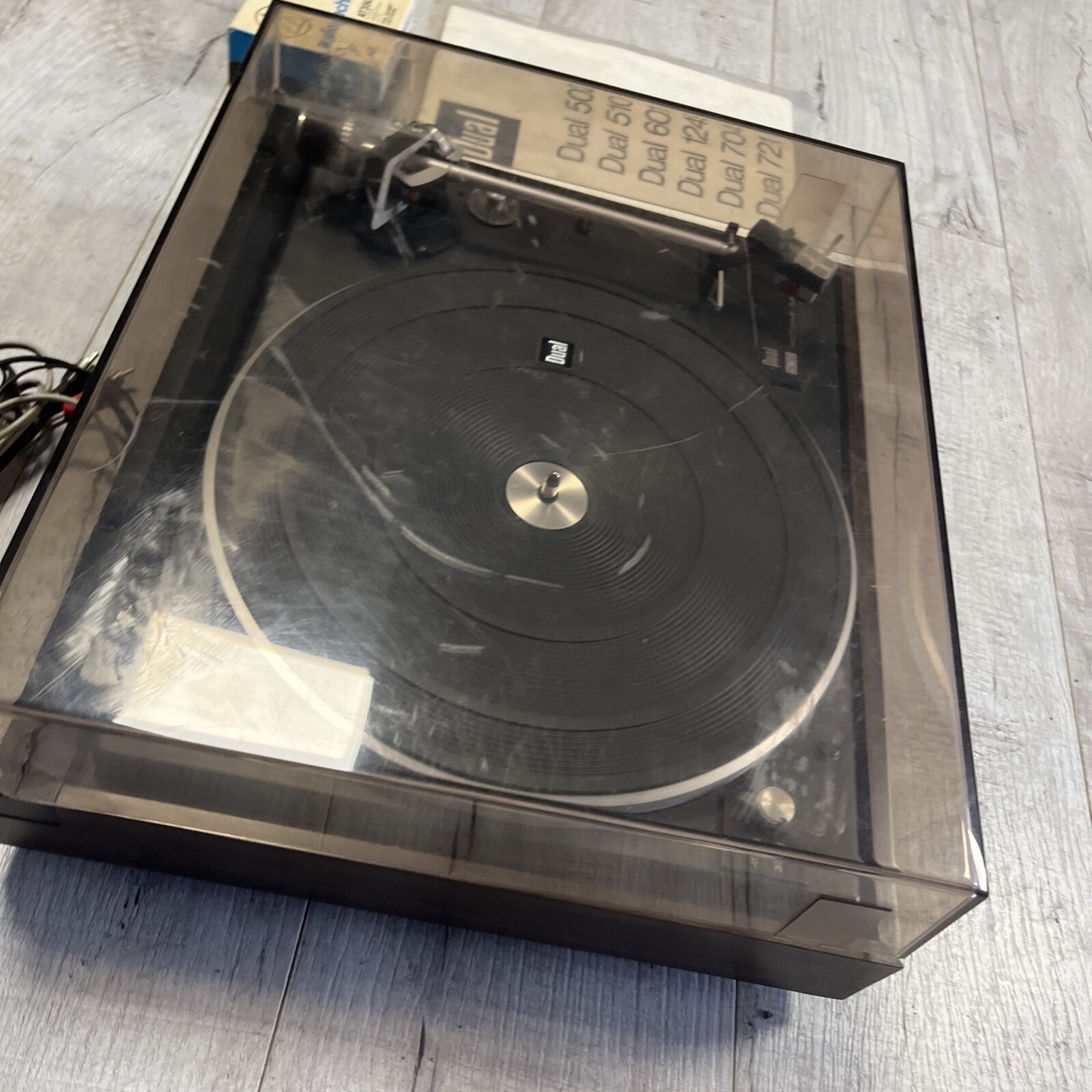 Dual 502 BeltDrive Turntable W/Original Box And Instructions. WORKS