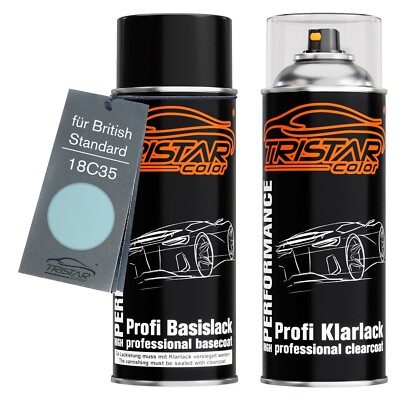 Autolack Spraydosen Set für British Standard 18C35 Ontario Basislack Klarlack