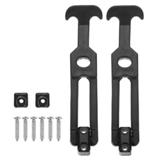 2Pcs Shock Absorbing Latches T Handle Rubber Flexible Draw Latches with Screws