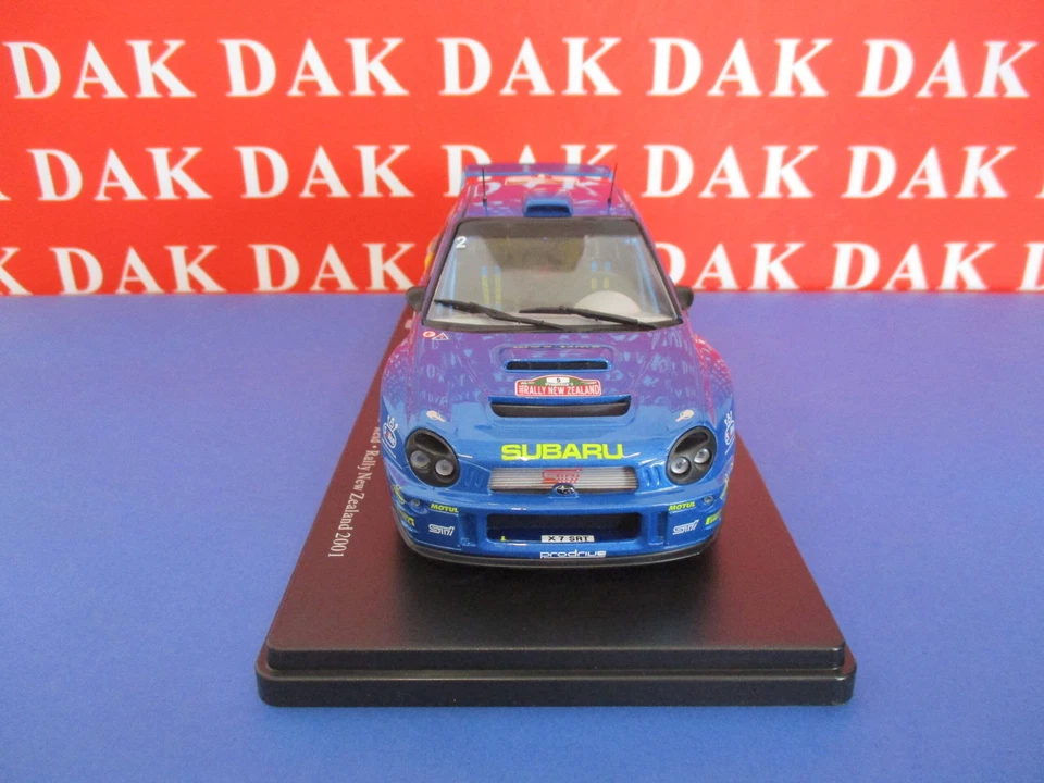 Die cast 1/24 Modellino Auto Subaru Impreza S7 WRC Rally New Zealand 2001 Burns - Immagine 3 di 4