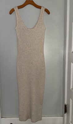 ribbed sweater tank dress Laila Ribbed Sweater Tank Dress