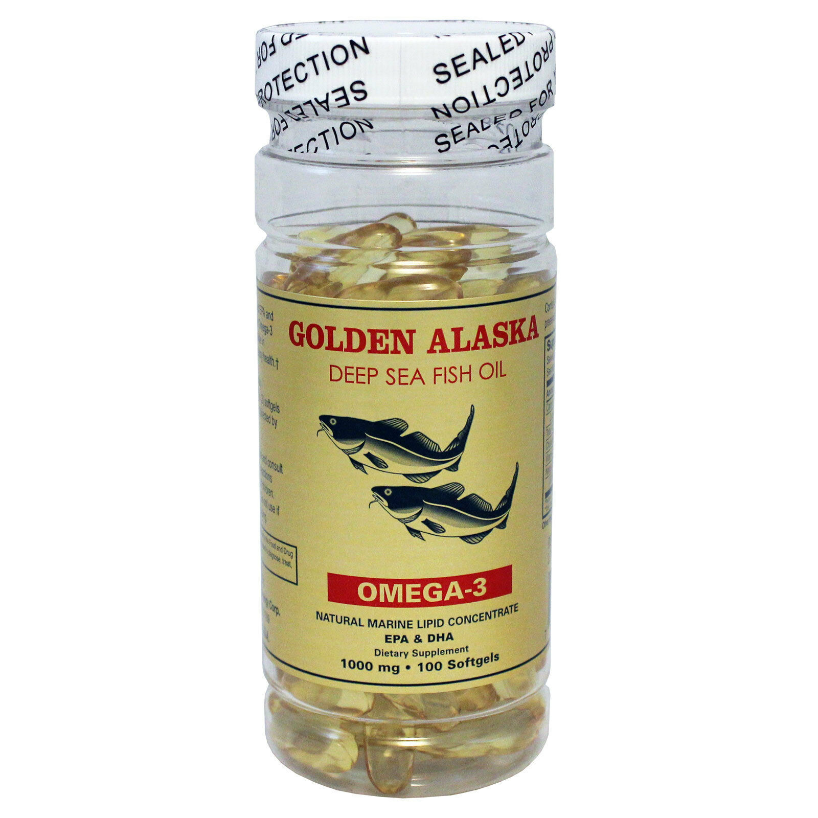 1 Рыбий жир Alaska Deep Sea Omega3 100 капсул с ЭПК И ДГК 2090₽