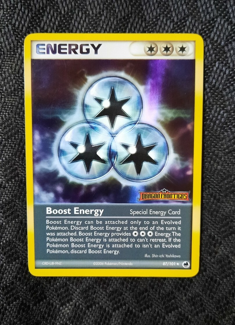EX Dragon Frontiers Boost Energy Reverse Holo Stamped 87/101