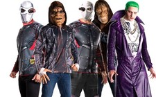 Adult JOKER KILLER CROC DEADSHOT Suicide Squad DC Fancy Dress Costume Halloween 