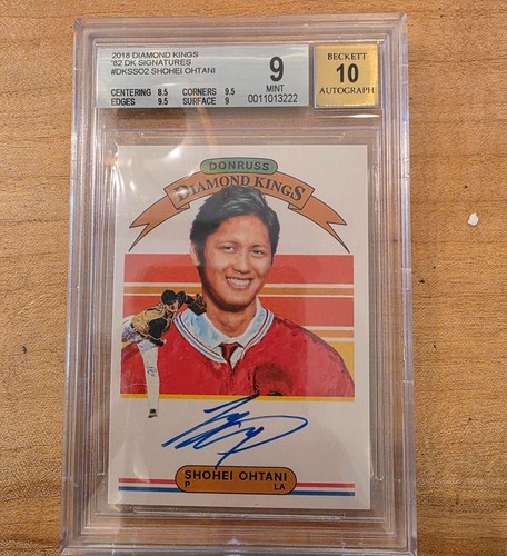 2018 Panini Diamond Kings Signatures /50 Shohei Ohtani BGS 9/10 GOAT LEGEND