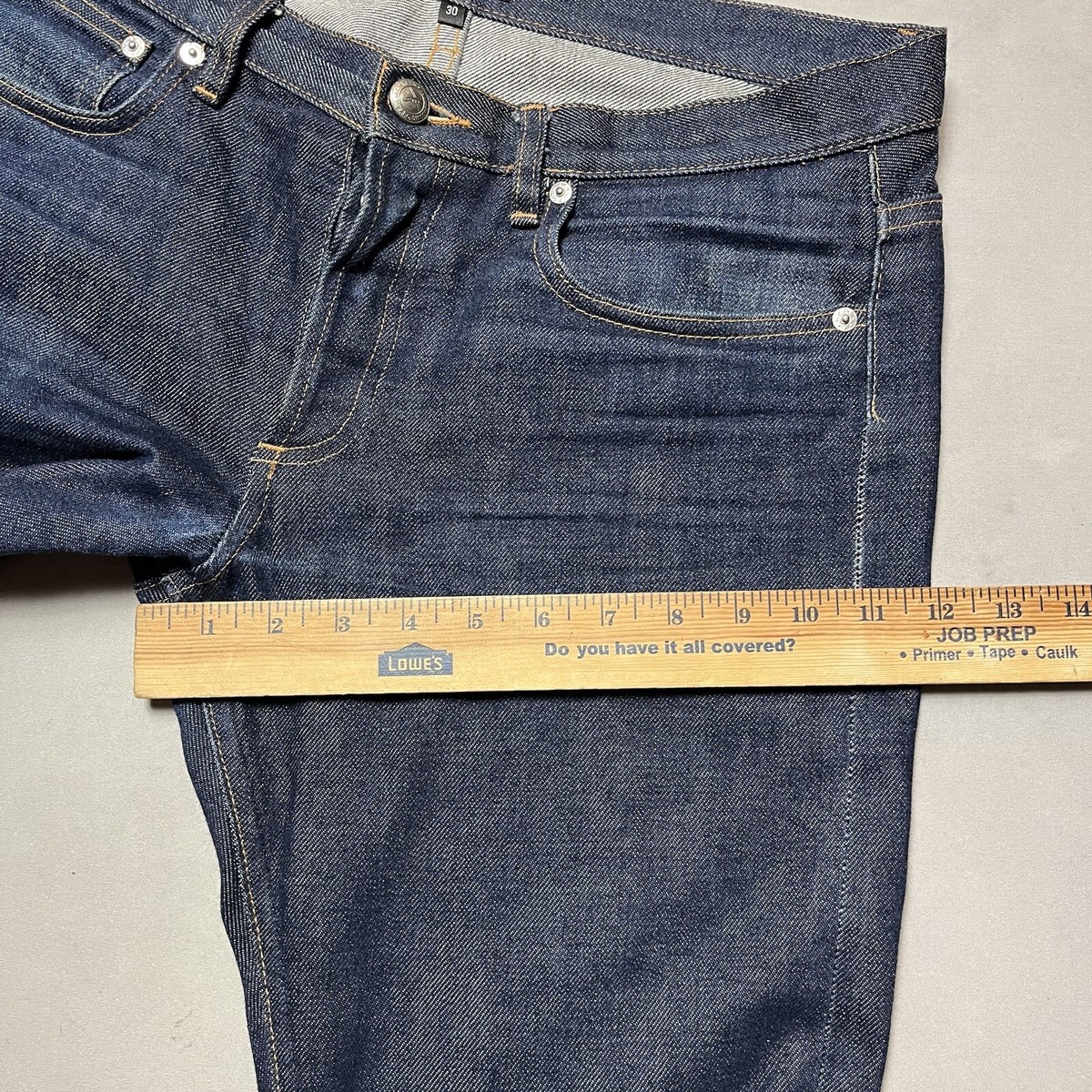 APC Petit Standard Distressed Selvedge Denim Jeans Size 30
