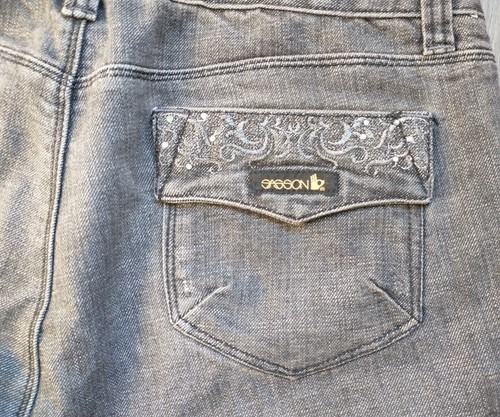 Sasson Bootcut Boogie Dark Denim Jeans Womens Size 12 Hemmed - Picture 10 of 12
