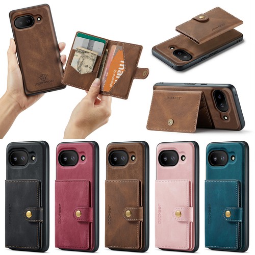 Magnetic Detachable PU Leather Kickstand Wallet Phone Case For Google Pixel 9A