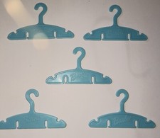 Very Rare Lot of Vintage Blue Barbie 1960's Hangers Hard Plastic