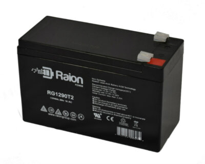 Raion Power 12V 9Ah SLA AGM Power-Sonic PS-1290 Battery