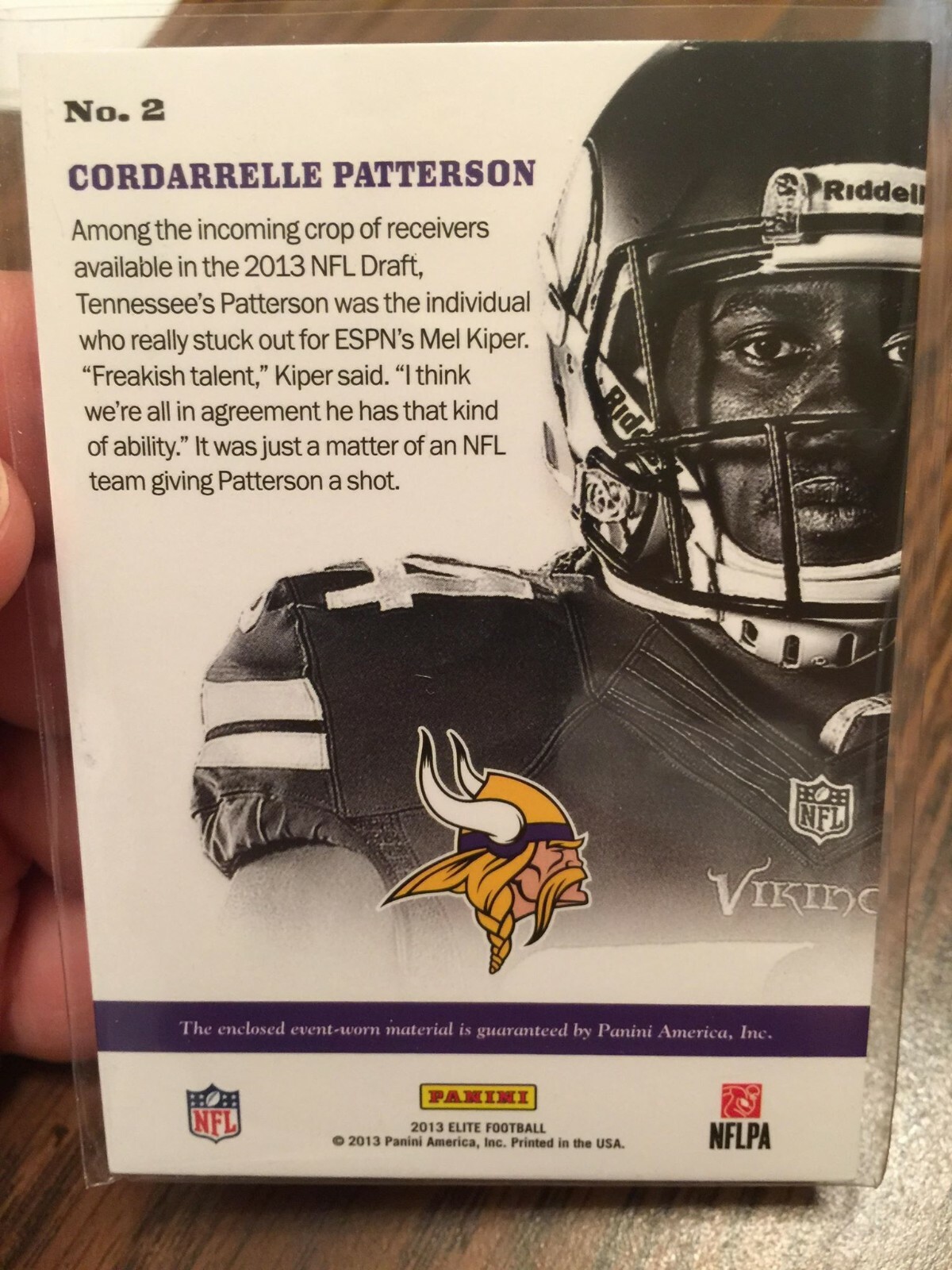 CORDARRELLE PATTERSON 2013 ELITE INSTANT IMPACT DUAL JERSEY PATCH ROOKIE RC /399 eBay