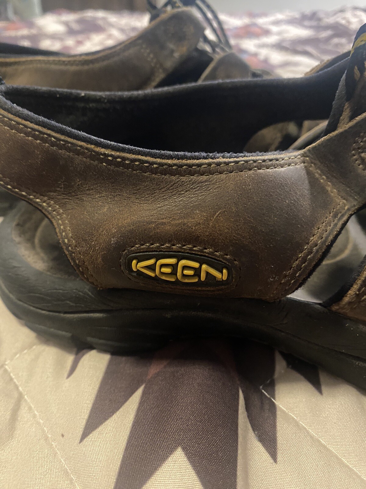 Sandali atletici Keen da uomo Newport marroni 1001870 in pelle da trekking impermeabili 10 M