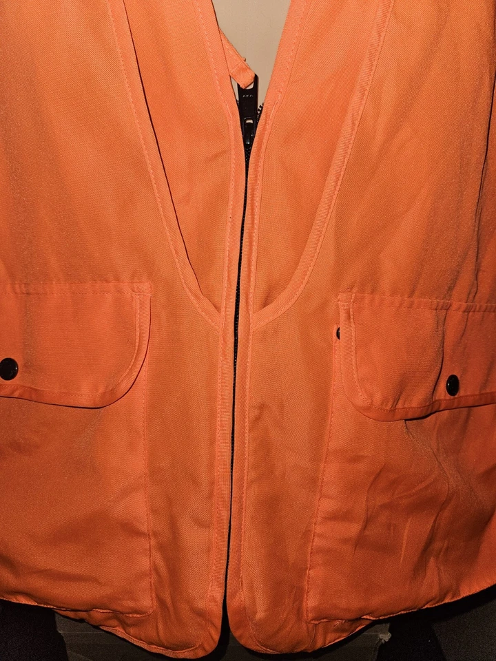 Cabela's Men's Hunting Vest Blaze Safety Orange Utility Size Large - Image 3 of 4