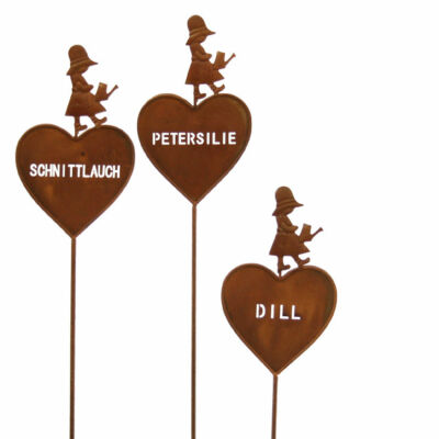 GartenDeko GartenSchilder BeetSchilder Riesen Gewürzschilder 3er