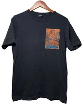 Vintage Diesel T Just XZ T Shirt Men's S Graphic Snake Brave Short Sleeve Black