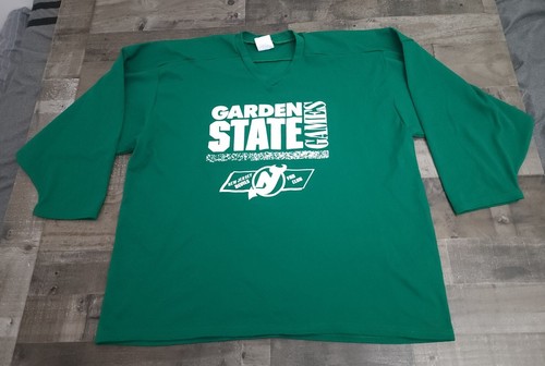 Vintage Venus Green Garden State Games New Jersey Devils Fan Club Jersey Size XL