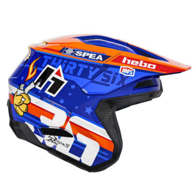 Hebo Trials Helm Zone Pro Toni Bou blau
