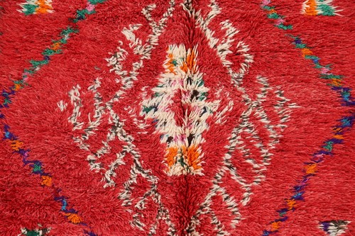 Vegetable Dye Authentic Moroccan Oriental Area Rug Hand-knotted Plush Wool 6x6 - Picture 4 of 12