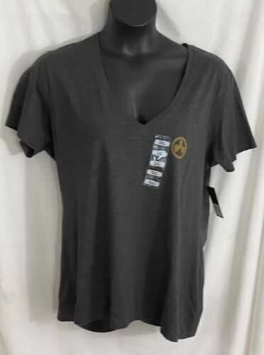 women's Magpul t-shirt size 3XL gray graphic print v-neck short sleeve cotton