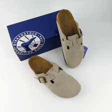 Birkenstock Boston Soft Footbed Suede Leather Taupe Women and Men EU 37-45