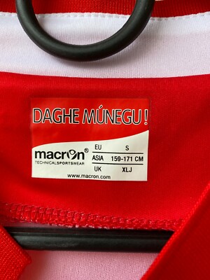 Maillot AS Monaco 2013/2014 Domicile Macron, Taille L (UK M), Très Bon état