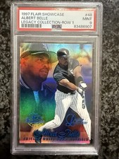 1997 Flair Showcase Albert Belle Legacy Collection Row 1 #/100 PSA 9 Pop 1